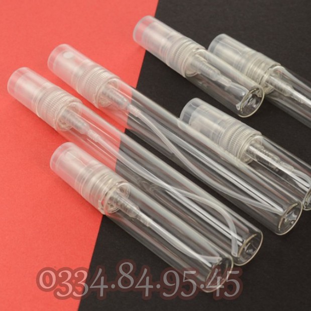 Lọ chiết nước hoa thủy tinh tròn mini 2ml, 3ml, 5ml và 10ml - Chai xịt phun sương đựng vial