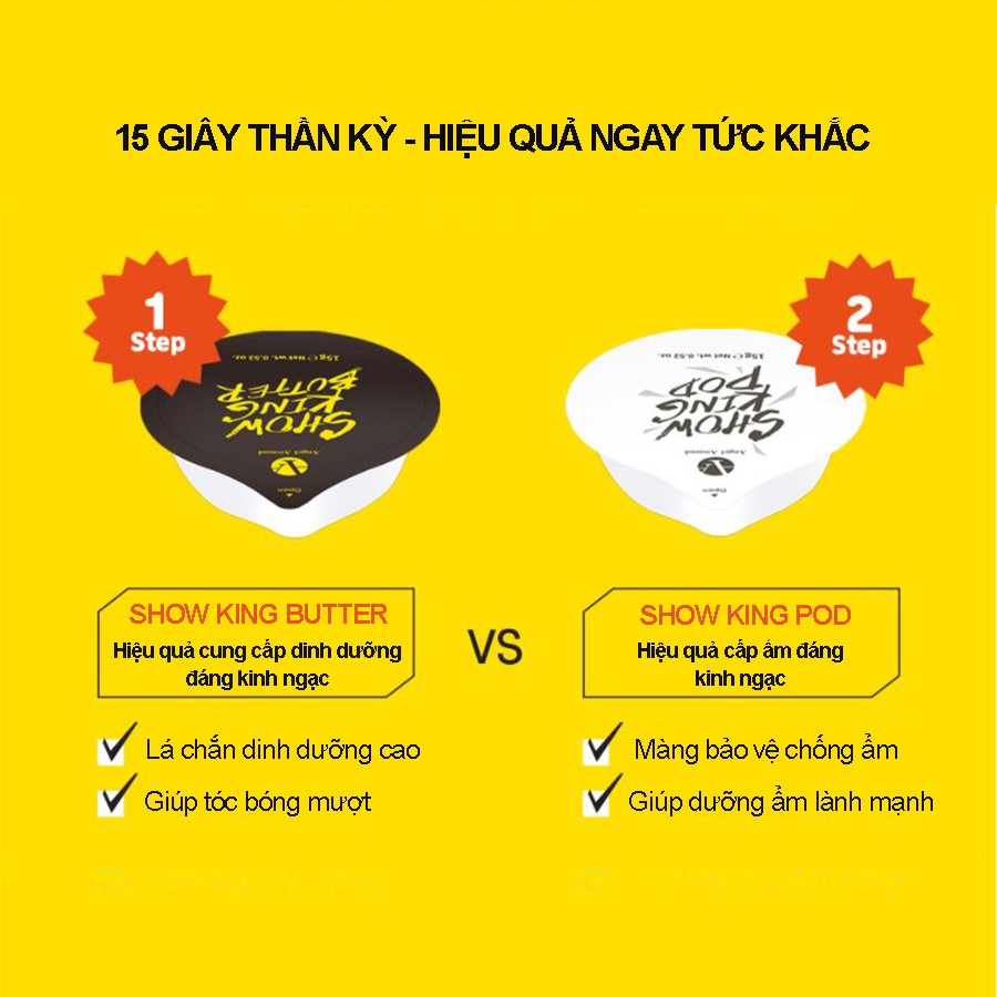 Kem Ủ Xả Tóc SHOW KING CLINIC CAPSULE PACK_Mỹ phẩm Hàn Quốc chính hãng