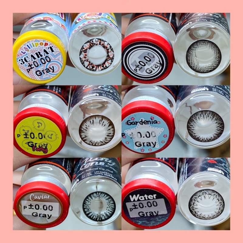 50 Mẫu lens Xám-Gray Hot size Giãn Tròng To không độ _Kính giãn tròng_Sam Eyes