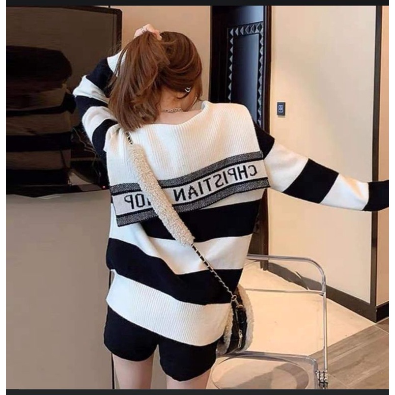 ÁO LEN KẺ THỦY THỦ DIOR