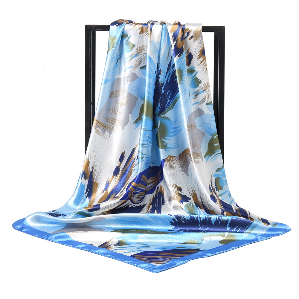 Khăn Choàng Satin Vuông 90CM(35.4inch) Thời Trang Dành Cho Nữ WJ1001-24