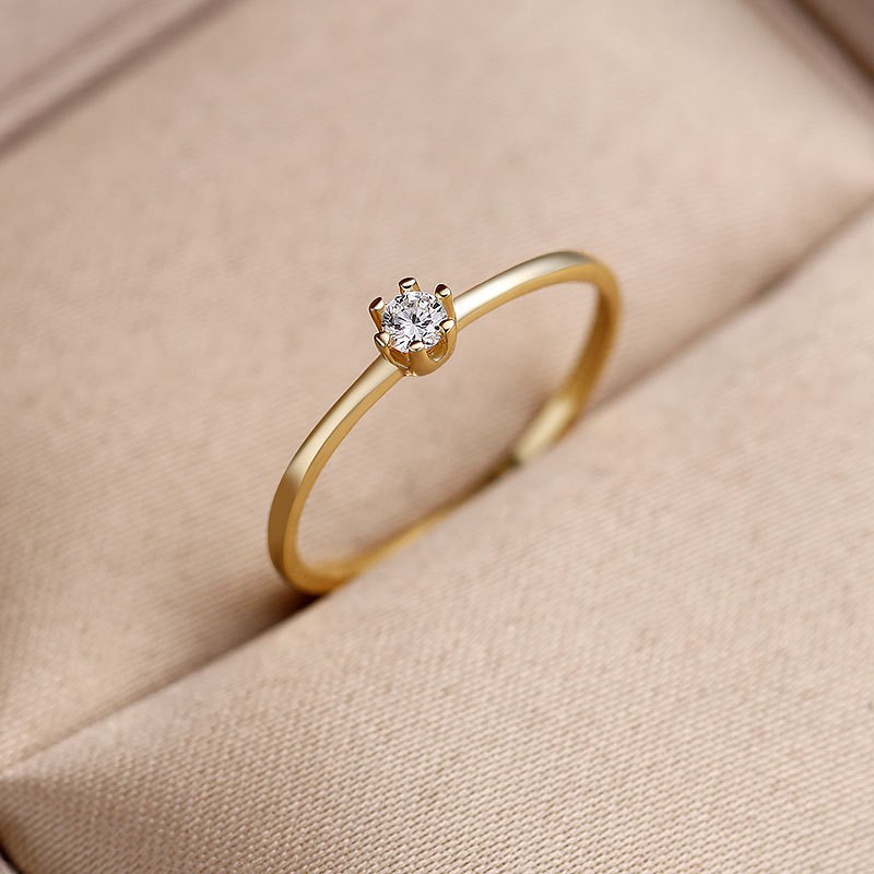 Nhẫn Pandora Mạ Vàng 14K 1.25 Ct Đính Đá Lấp Lánh Sang Trọng