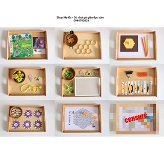 (Size lớn 30x40cm) - Khay đựng Montessori (Hàng Nhập Khẩu)