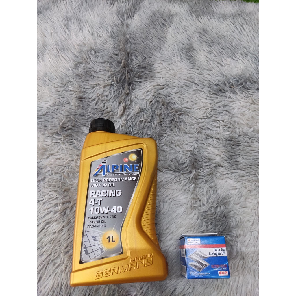 NHỚT ALPINE RACING - 4T 10W40 1L dành cho xe số, côn tay  Nhập khẩu chính hãng tử Đức