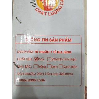 Tủ thuốc y tế gia đình inox
