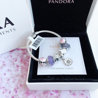 Mặt Dây Chuyền Bạc 925 100% Hình Hoa Cúc Pandora