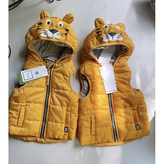 Áo ghi lê cho bé, áo ghile phao hoạ tiết hổ hàng VNXK xuất dư xịn cho bé trai, bé gái size từ 3 tháng đến 36 tháng