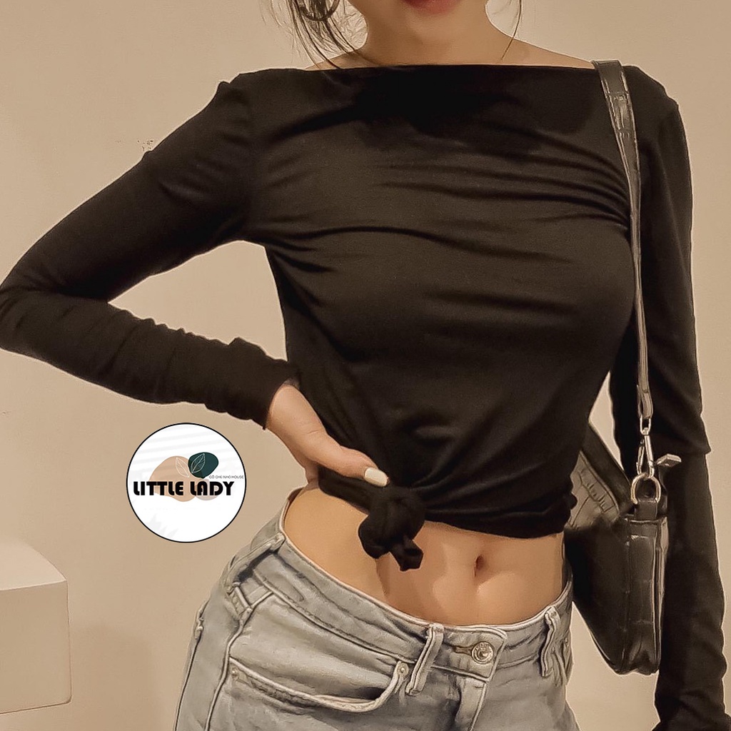 Áo Hở Lưng Dài Tay Bigsize Dưới 80Kg Dáng Áo Dài Tà Xéo "XOẮN"