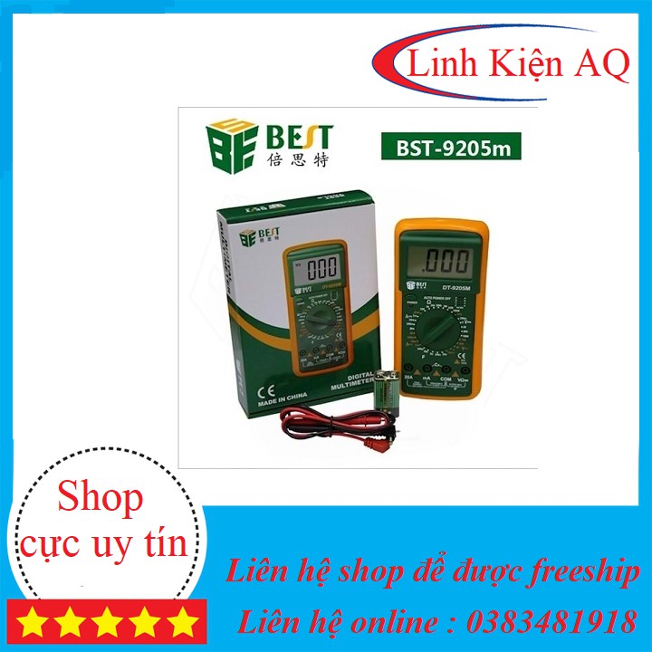 Đồng hồ đo điện best 9205M- linhkiendientubk