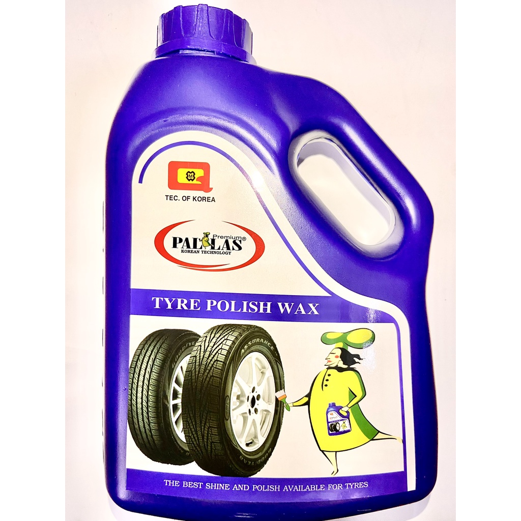 Dung dịch Polish Wax Pallas đánh bóng vỏ xe, lốp xe can 1.5 lít - CS0000063