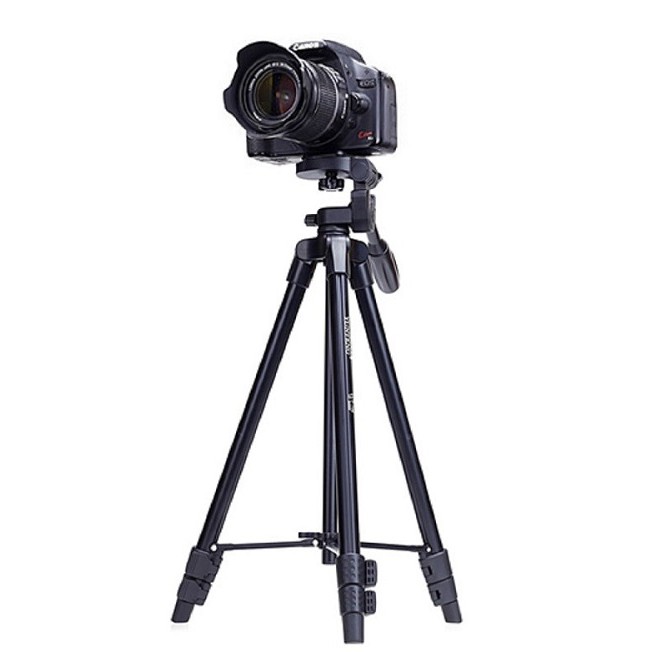 TRIPOD- Chân máy ảnh và điện thoại YUNTENG VCT-5208RM [HÀNG NHẬP KHẨU CHÍNH HÃNG]- TẶNG KÈM 1 REMOTE + 1 GIÁ KẸP ĐIỆN TH