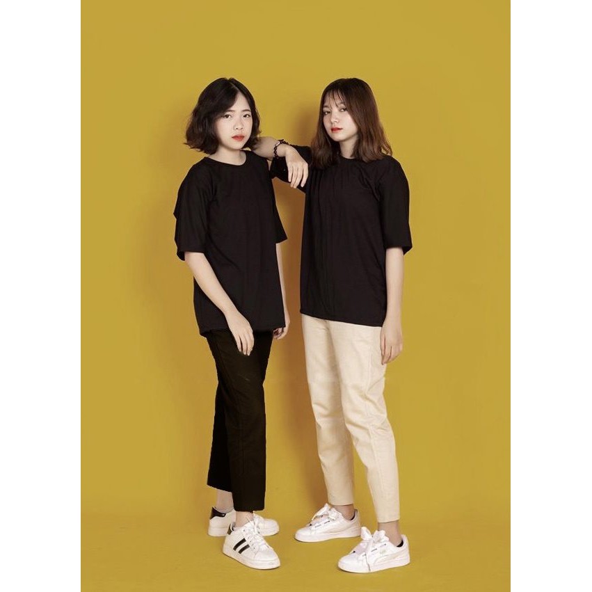 [FREESHIP] Set Áo Thun Đen & Quần Kaki Basic