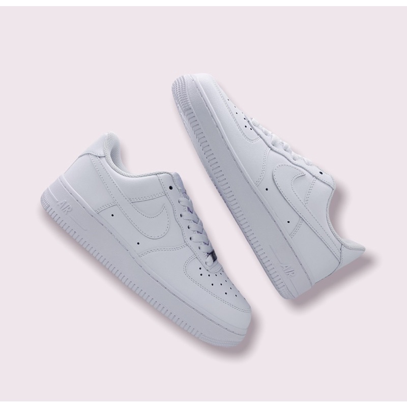 (Giày AUTH) Giày Air Force 1 All White chính hãng, giày AF1 chính hãng