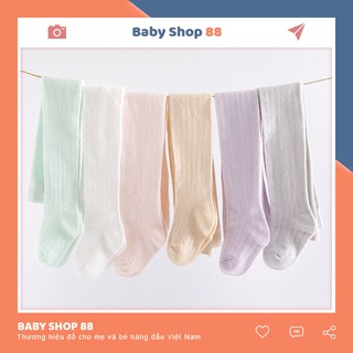Quần Tất Lưới Liền Bàn Legging Thoáng Khí Màu Trơn Cho Bé Gái Từ 0 - 6 Tuổi