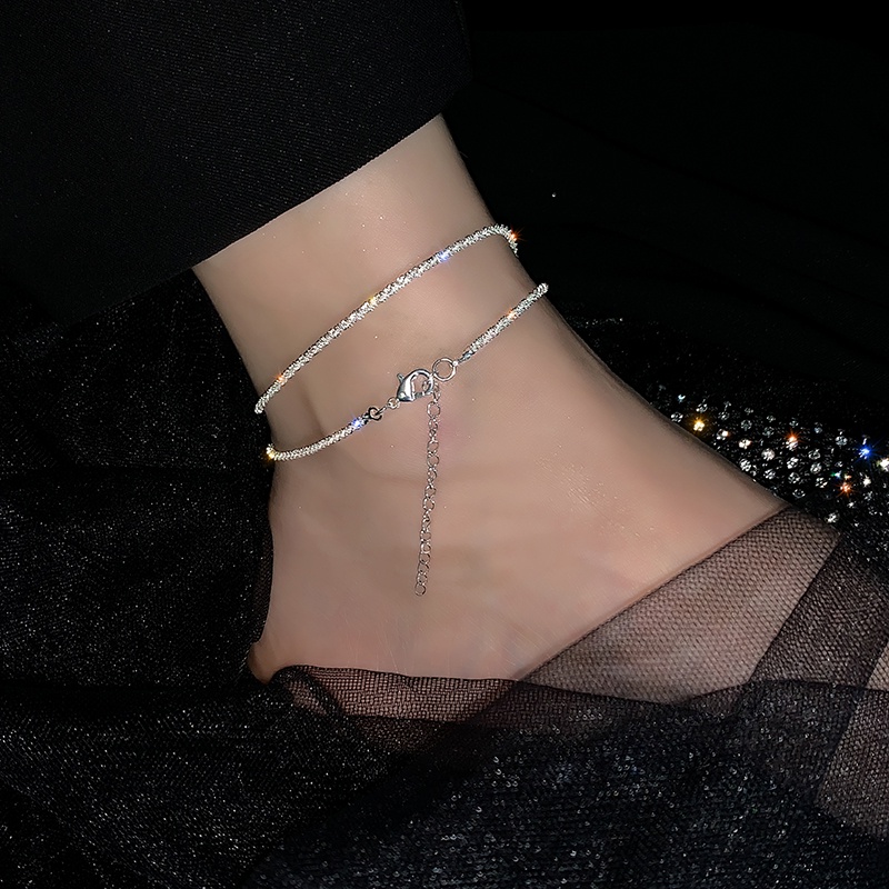 Lắc chân/ Vòng tay/ Dây chuyền/ Nhẫn bằng bạc 925 lấp lánh thời trang mùa hè cho nữ