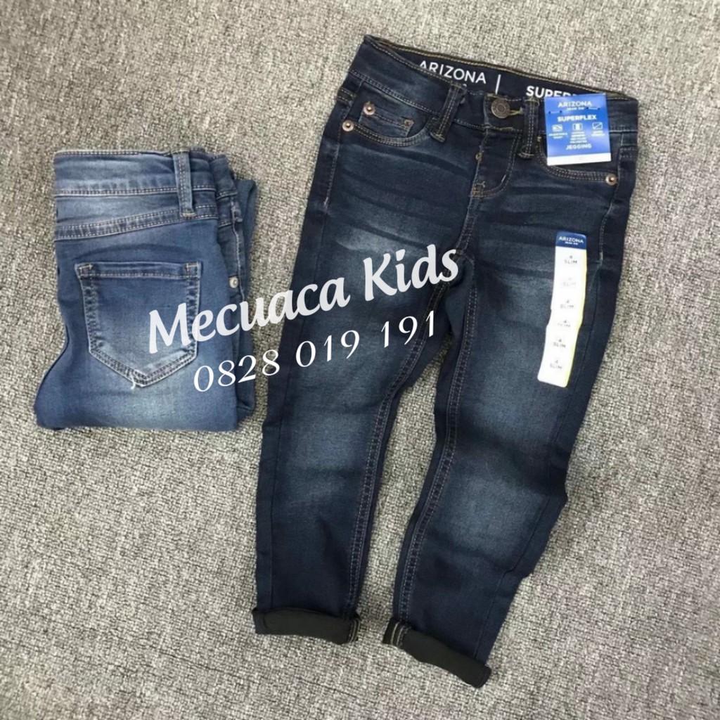 [4-14y]Form bé Quần bò/jegging giả jean co giãn bé trai/bé gái hàng xuất dư xịn arizona