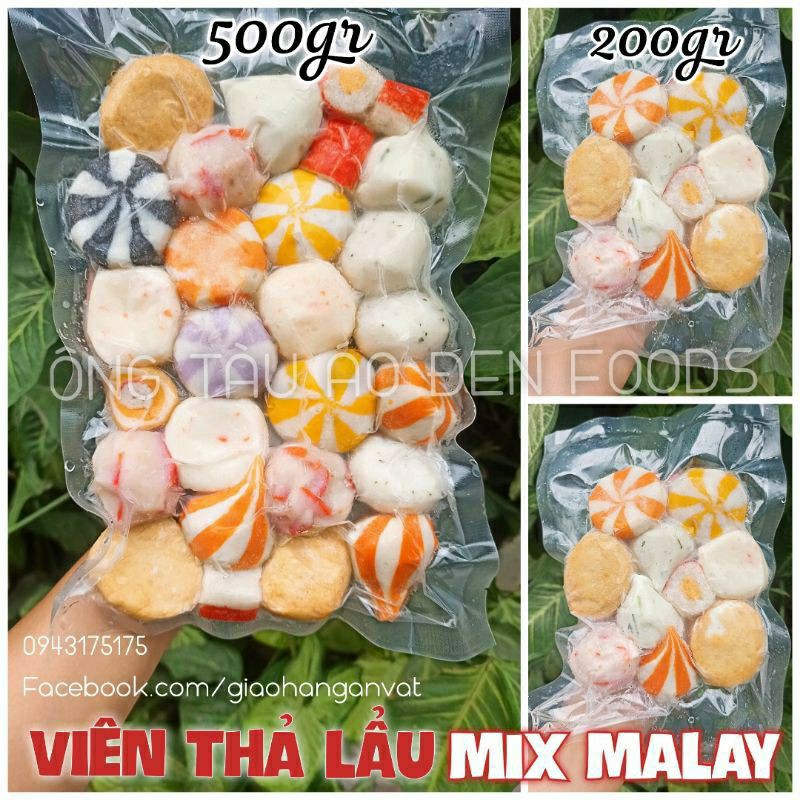 Set mix viên thả lẩu malaysia tổng hợp