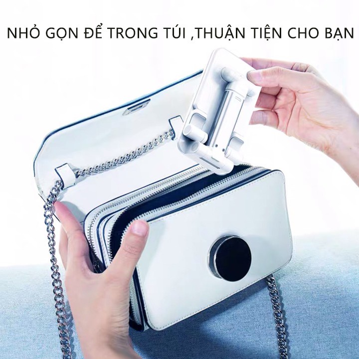 Giá Đỡ Điện Thoại 360,Kệ Đỡ Khung Gấp Gọn Chắc Chắn, Góc Xoay Linh Hoạt, Hỗ Trợ Làm Việc Hay Học Tập