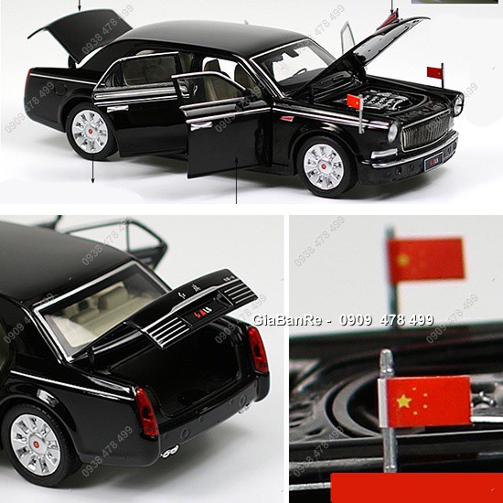 Xe Mô Hình Kim Loại Siêu Xe Hồng Kì Hongqi L5 Faw Tỉ Lệ 1:32  - 9727