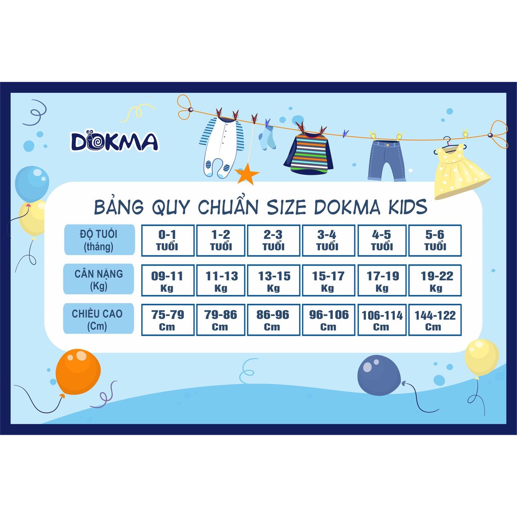 DQ509 Quần dài bo ống Dokma (2-6T)