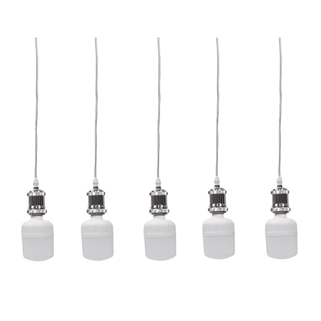 Bộ 5 dây đèn thả cổ điển bóng đèn led búp trụ trang trí 9w