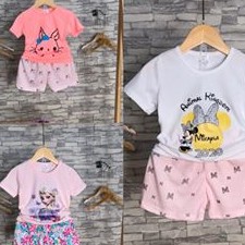 Bộ cotton xuất Hàn mềm mịn, thấm hút mồ hôi cho BÉ GÁI ❤️