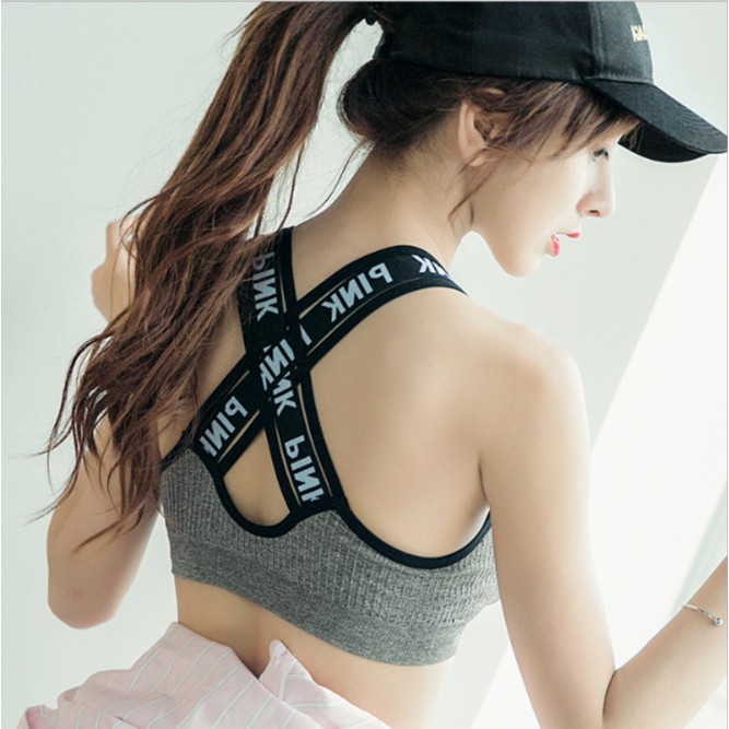 Áo Bra Tập Gym Lót Ngực Dày Quai Chéo Chuyên Tập Thể Thao Gym Yoga Hàng Cao Cấp A31