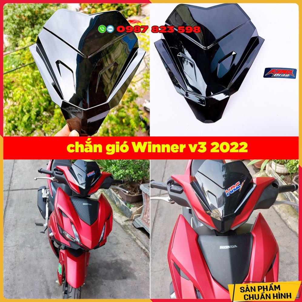 🛵 Chắn Gió Winner X V3  Mẫu RacingStar - Ốp Đầu Winner V3 🛵
