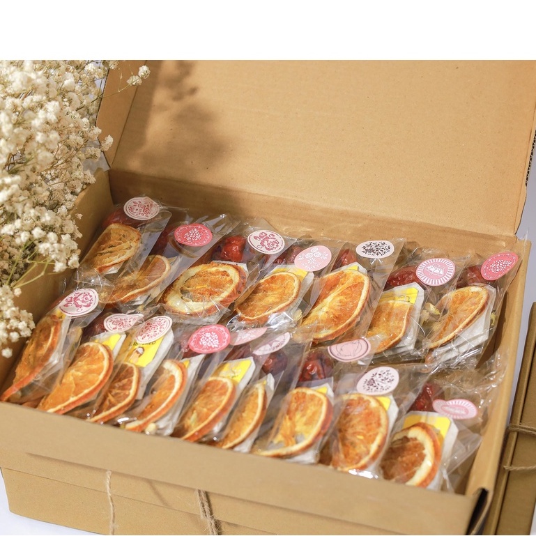 Trà cam quế mật ong đường phèn táo đỏ