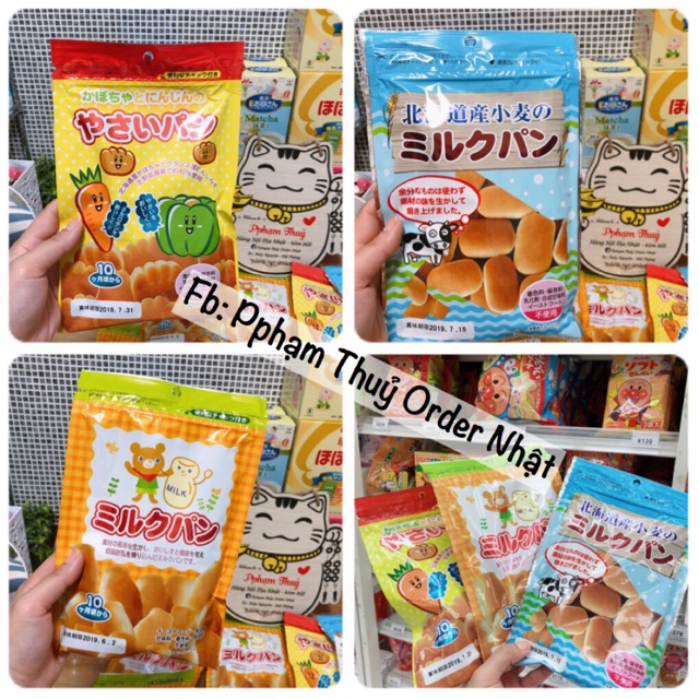 Bánh mì tươi cho bé từ 9 tháng của Nhật