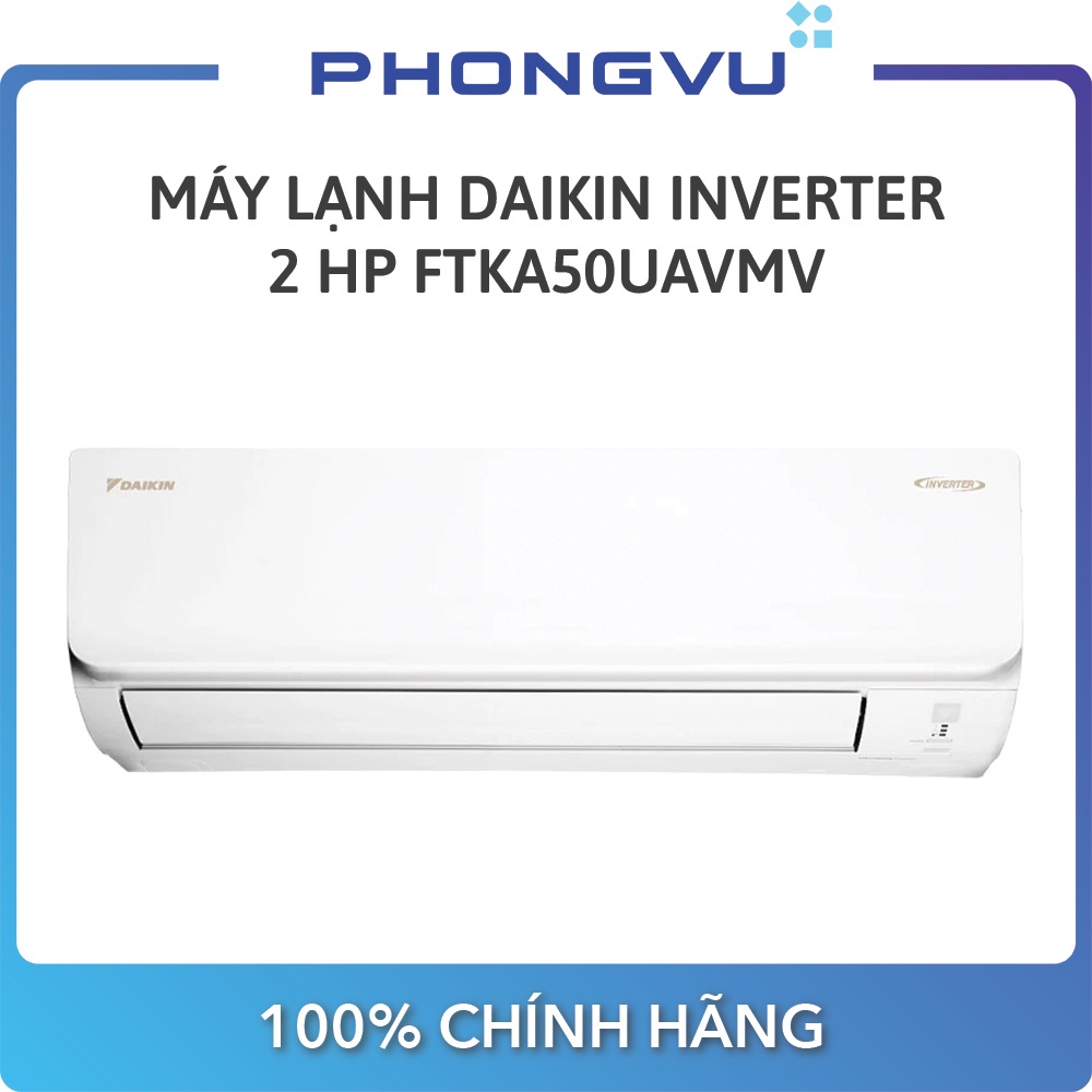 Máy lạnh Daikin FTKA50UAVMV Inverter 2 HP (17.100 BTU) - Bảo hành 12 tháng  - Miễn phí giao hàng TP HCM