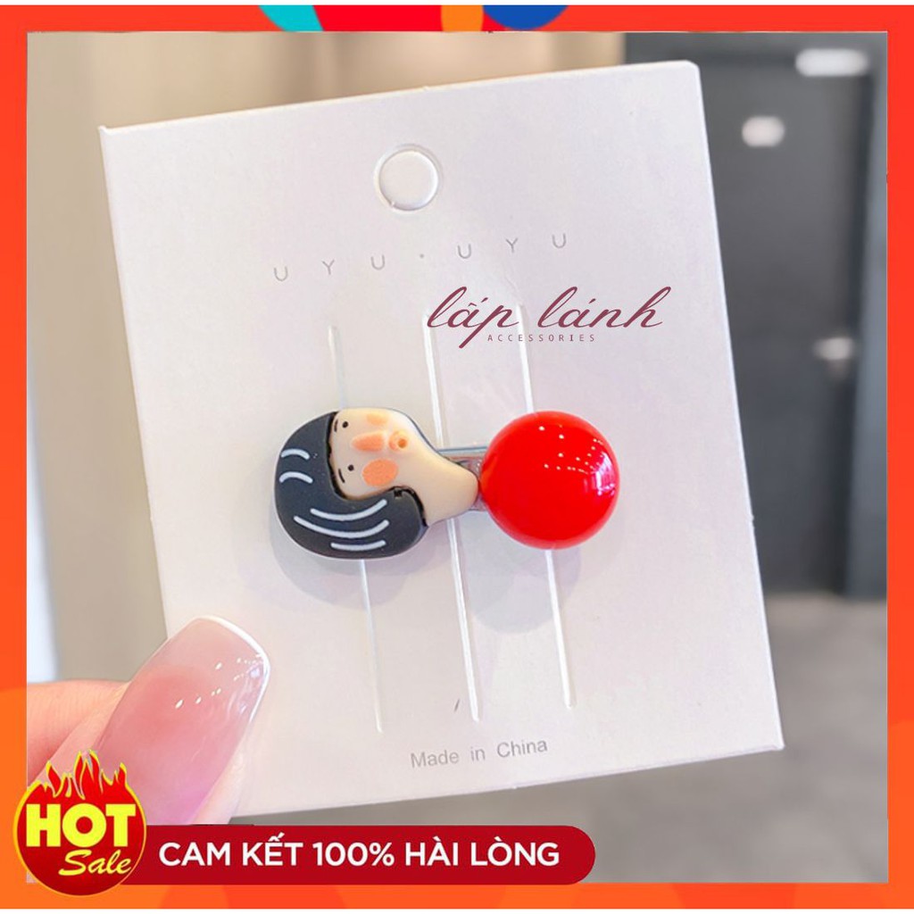 [HOT] KẸP MÁI KẸP TÓC BÚP BÊ THIẾT KẾ HOẠ TIẾT ĐỘC ĐÁO INSTA PHONG CÁCH HÀN QUỐC DỄ THƯƠNG CÁ TÍNH 214KMBBL