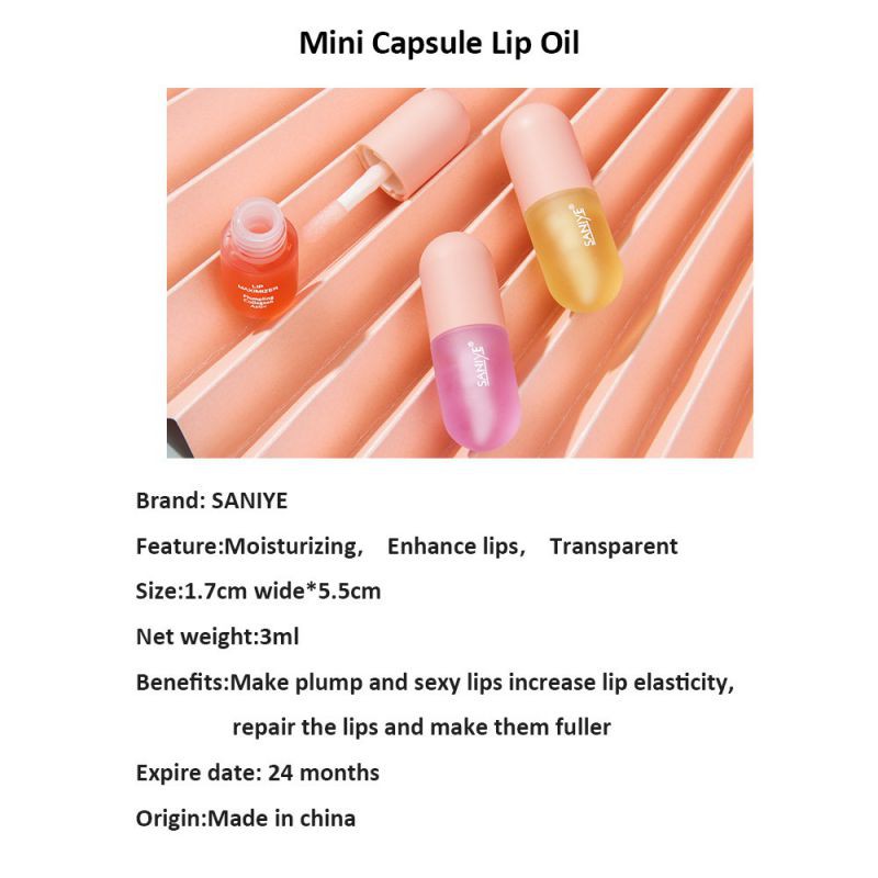 (Hàng Mới Về) Son Bóng Saniye Giữ Ẩm Làm Căng Mọng Môi 3 Màu Quyến Rũ | BigBuy360 - bigbuy360.vn