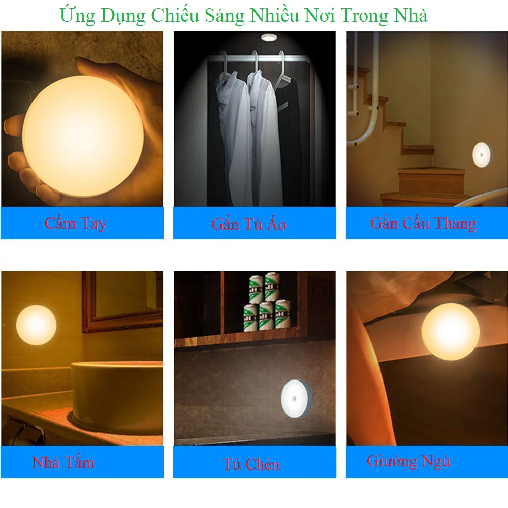 Đèn Led cảm ứng sử dụng pin sạc tự động chiếu sáng vào ban đêm , tiện lợi dễ dàng lắp đặt.