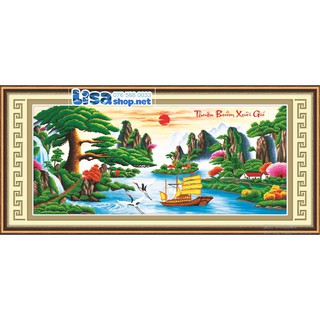 Tranh đính đá THUẬN BUỒM XUÔI GIÓ 77572 (1m21x52cm) chưa đính lg1455