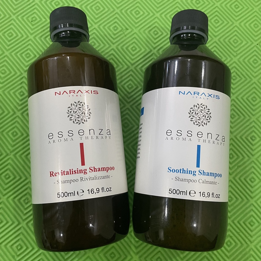 Dầu gội làm sạch, giảm ngứa rát, mụn đỏ trên da đầu Naraxis Essenza Aroma Therapy Soothing Shampoo 500ml