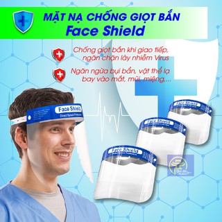 Mặt nạ chống giọt bắn, bụi bẩn có bọc chống trầy xước - Mặt nạ Face Shield