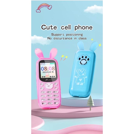 Điện thoại Hoswn H21 kiểu dáng dễ thương có giả giọng nói 2 sim 2 sóng- bh 12 tháng