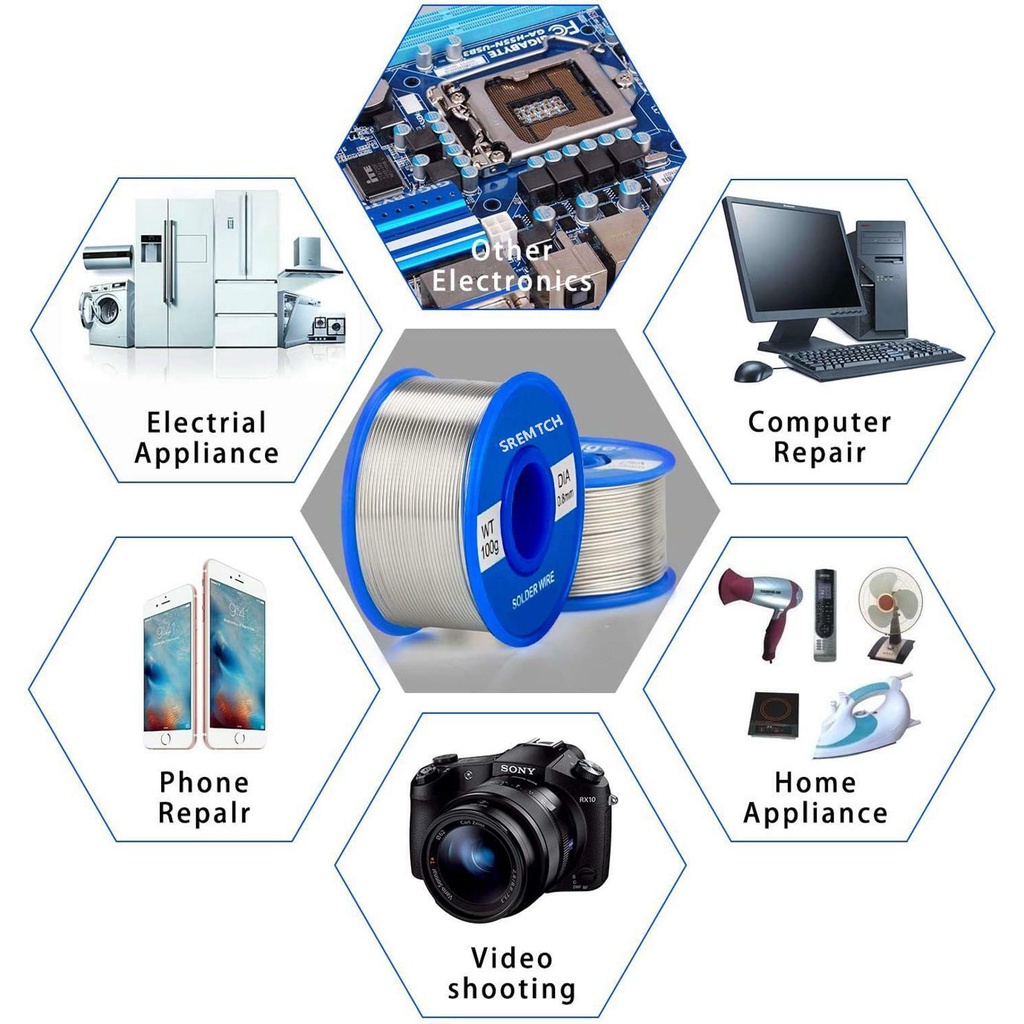 Cuộn Dây Thiếc Hàn Điện 0.8mm 100g 200g