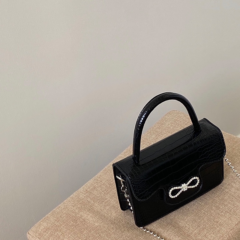 Túi Xách Nữ Mini Phối Dây Xích Kèm Quai Nơ WESTIE - A140.TXN