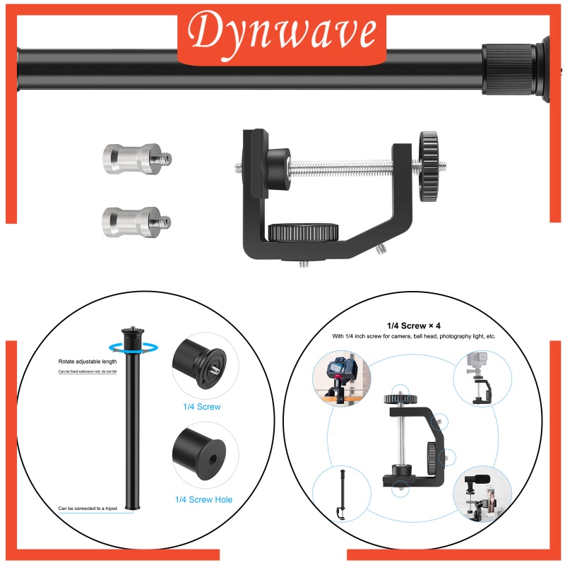 [DYNWAVE] Table Desk Camera Clamp Mount w/1/4&quot; Screw for DSLR Camcorder