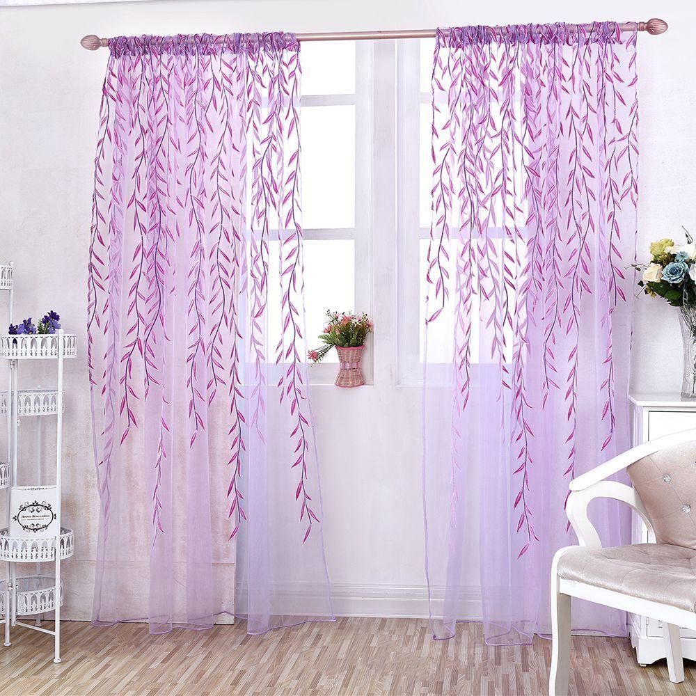 Rèm Cửa Sổ Vải Tuyn Trang Trí Phòng Khách / Bếp