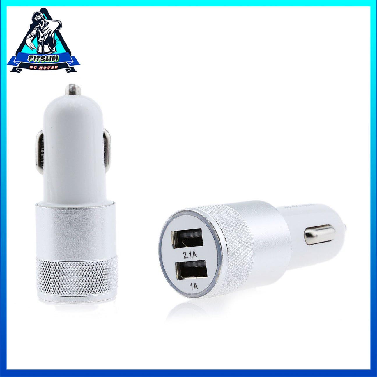 Bộ sạc trên ô tô 2.1A Bộ sạc điện thoại di động USB đôi kép đa năng