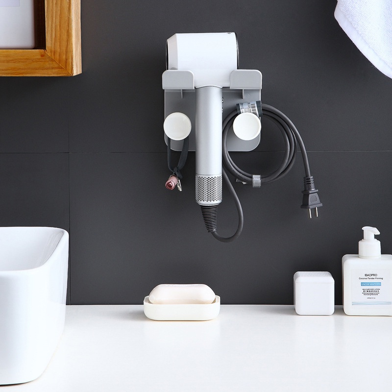 Giá đỡ máy sấy tóc gắn tường thiết kế đơn giản hiện đại-LO72