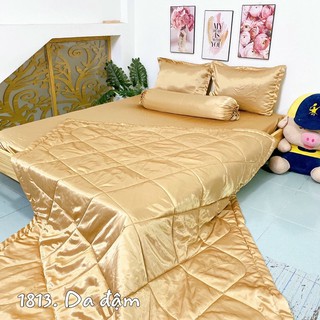 Bộ drap phi lụa màu mới 2020 không mền