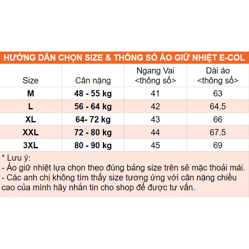 Áo thun tay dài trơn E-COL giữ nhiệt thể thao Nam (45-90kg) Phom đẹp chất vải dày dặn | BigBuy360 - bigbuy360.vn