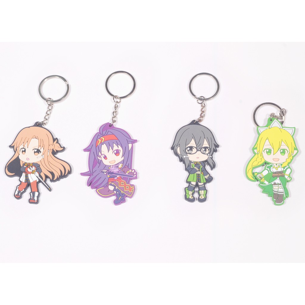 [thanh lý bán lỗ] Móc khóa Anime cao su - Sword Art Online [AAM] [PGN18]