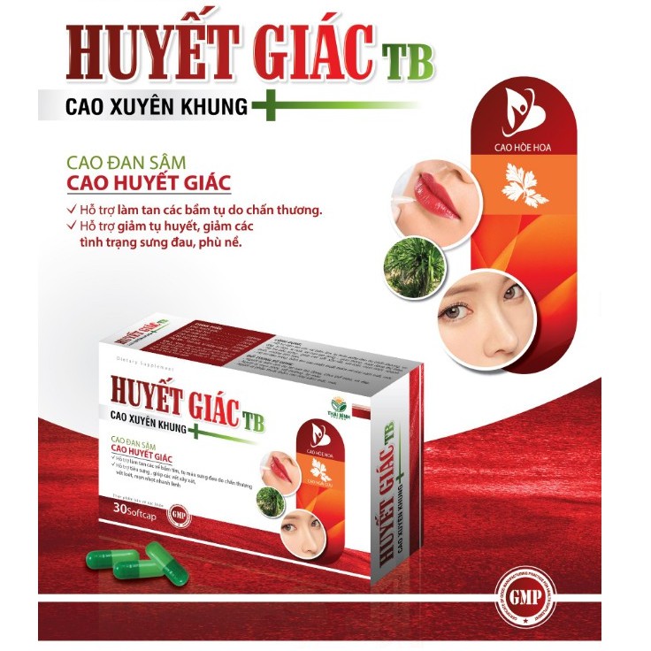 HUYẾT GIÁC TB (LONG HUYẾT) – TAN VẾT BẦM TÍM – MAU LÀNH VẾT THƯƠNG – TAN HUYẾT - HỘP 30 VIÊN | BigBuy360 - bigbuy360.vn