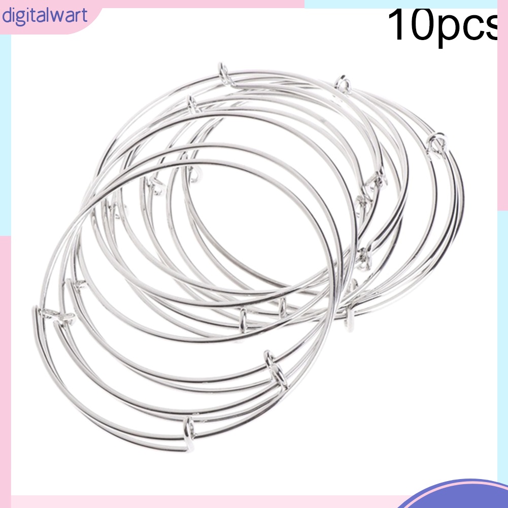 Set 10 Vòng Tay Kim Loại Thiết Kế Đơn Giản Cá Tính Dành Cho Nữ