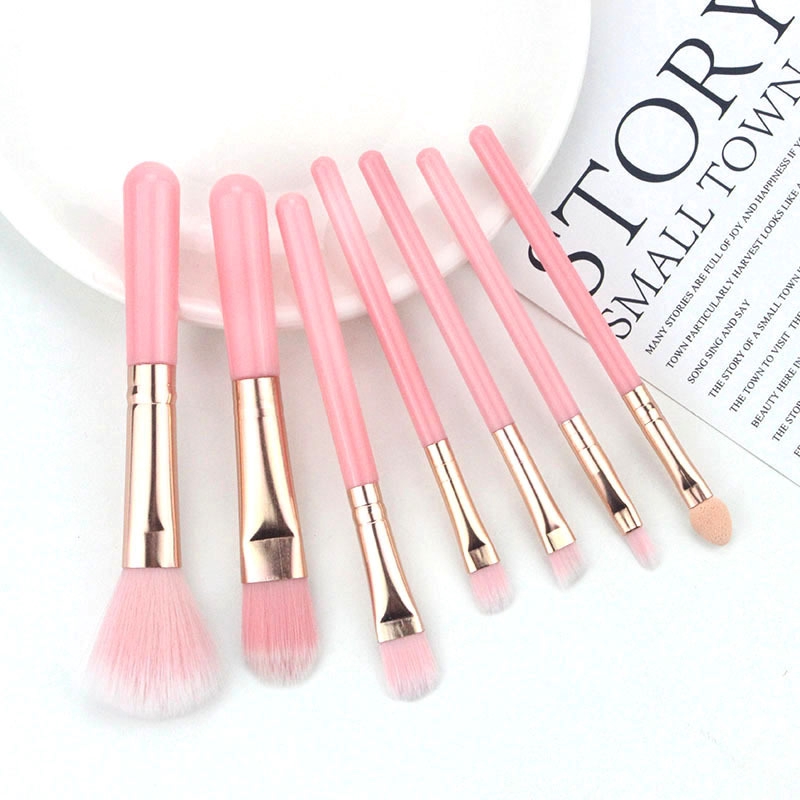 [Hàng mới về] Set 7 Cọ Trang Điểm Đa Năng Cho Mặt / Mắt / Má Hồng Tiện Dụng